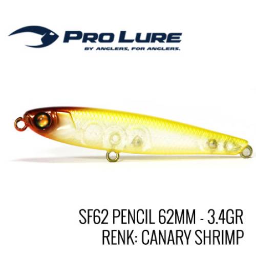 PRO LURE SF62 PENCIL LURE 62mm